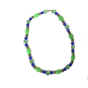 Blue and green necklace